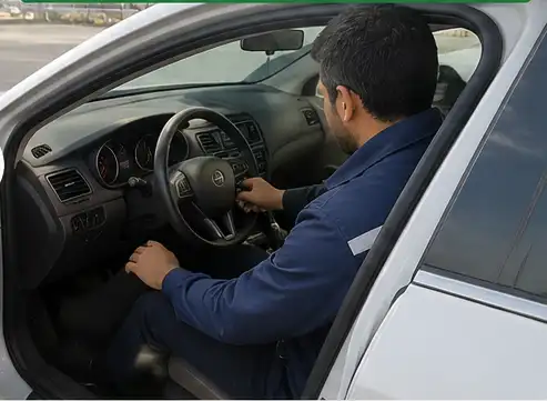 قبل از امداد: بارگیری و مهار چرخ شاسیبلند لوکس در سراب
